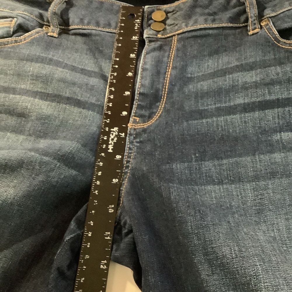 Soho Jeans Curve Creator Leggings Size 20 Stretch Blue midrise - Picture 6 of 9